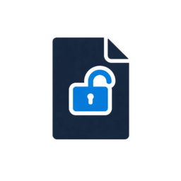 Unlock PDF icon